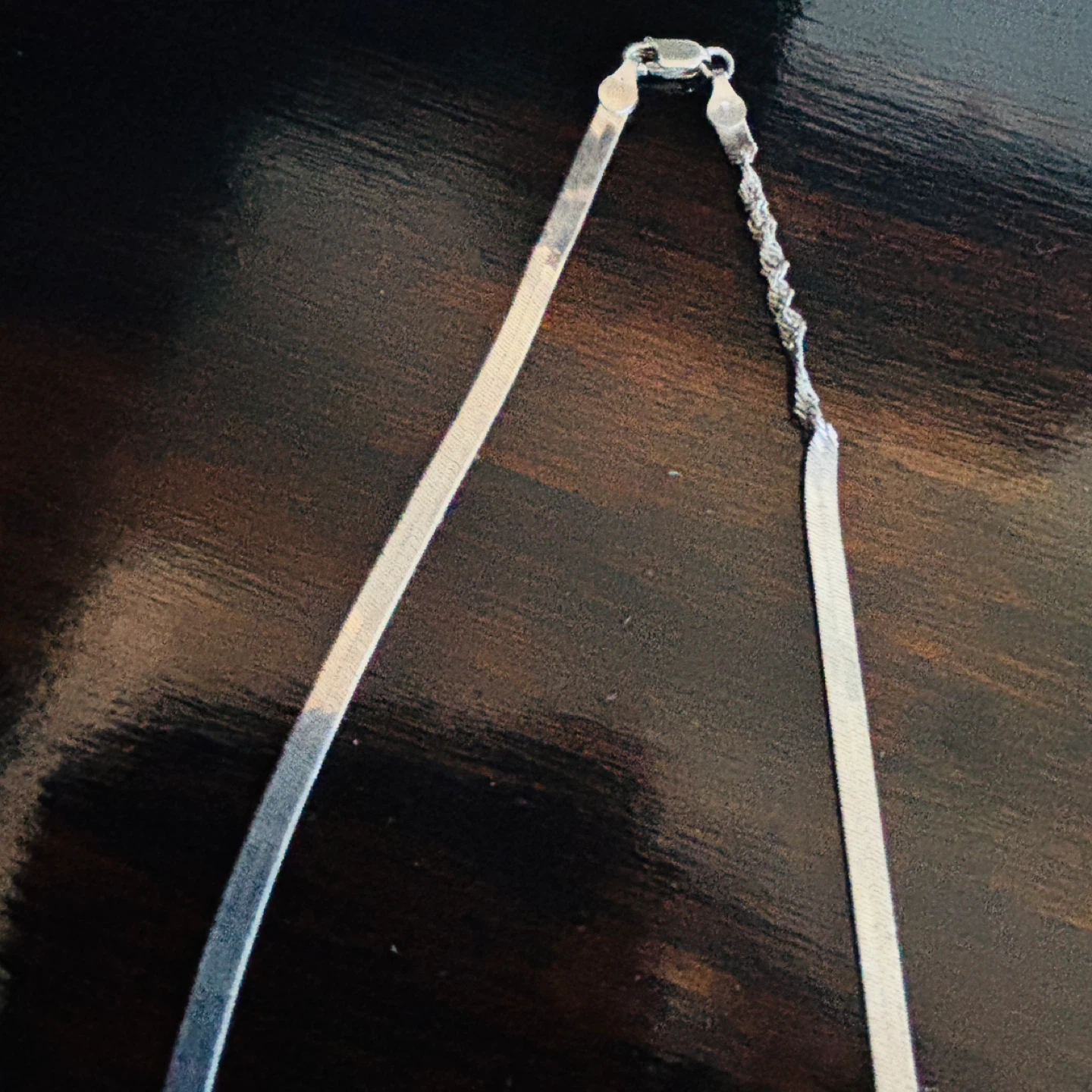 925 Sterling Silver Herringbone Necklace - photo 3