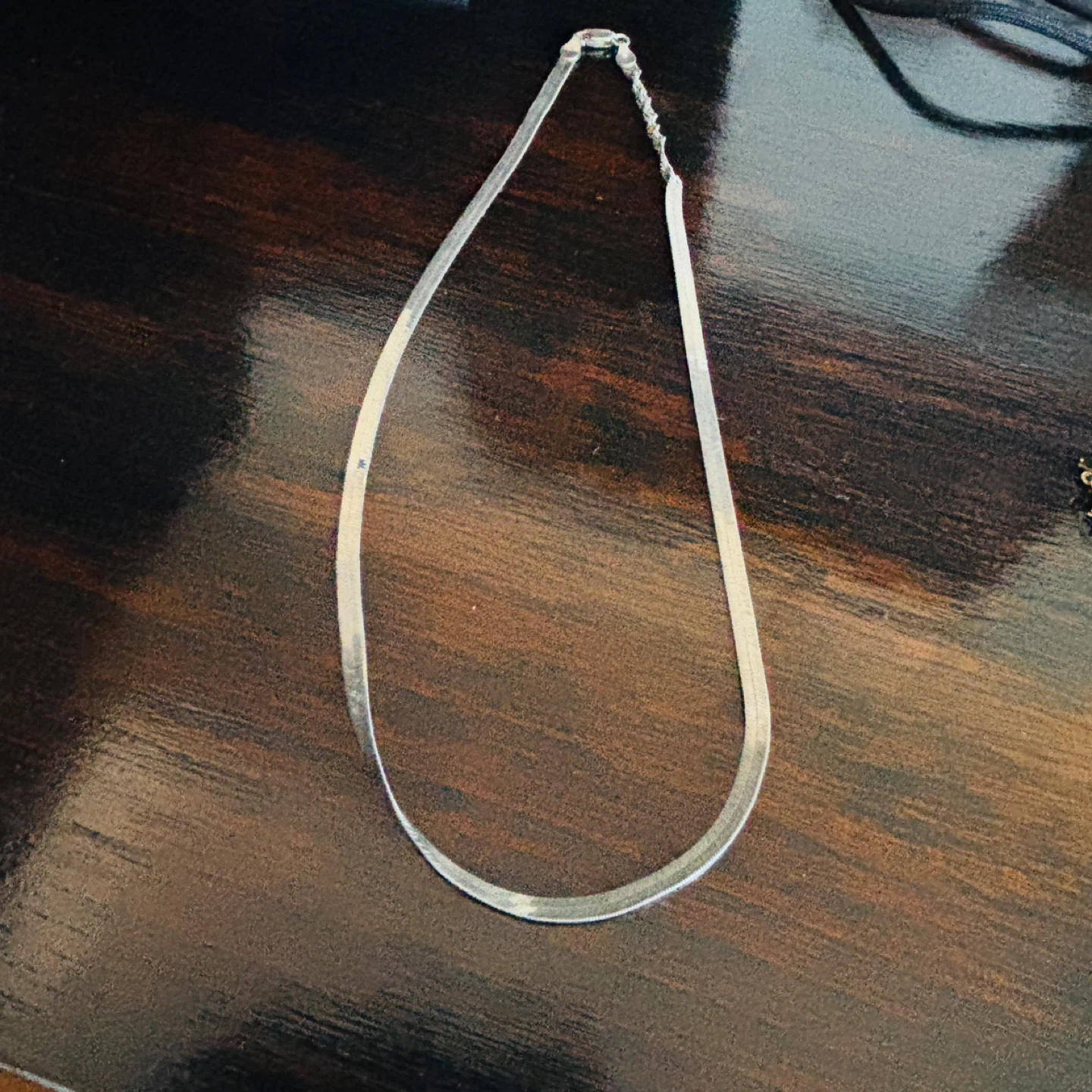 925 Sterling Silver Herringbone Necklace - photo 2