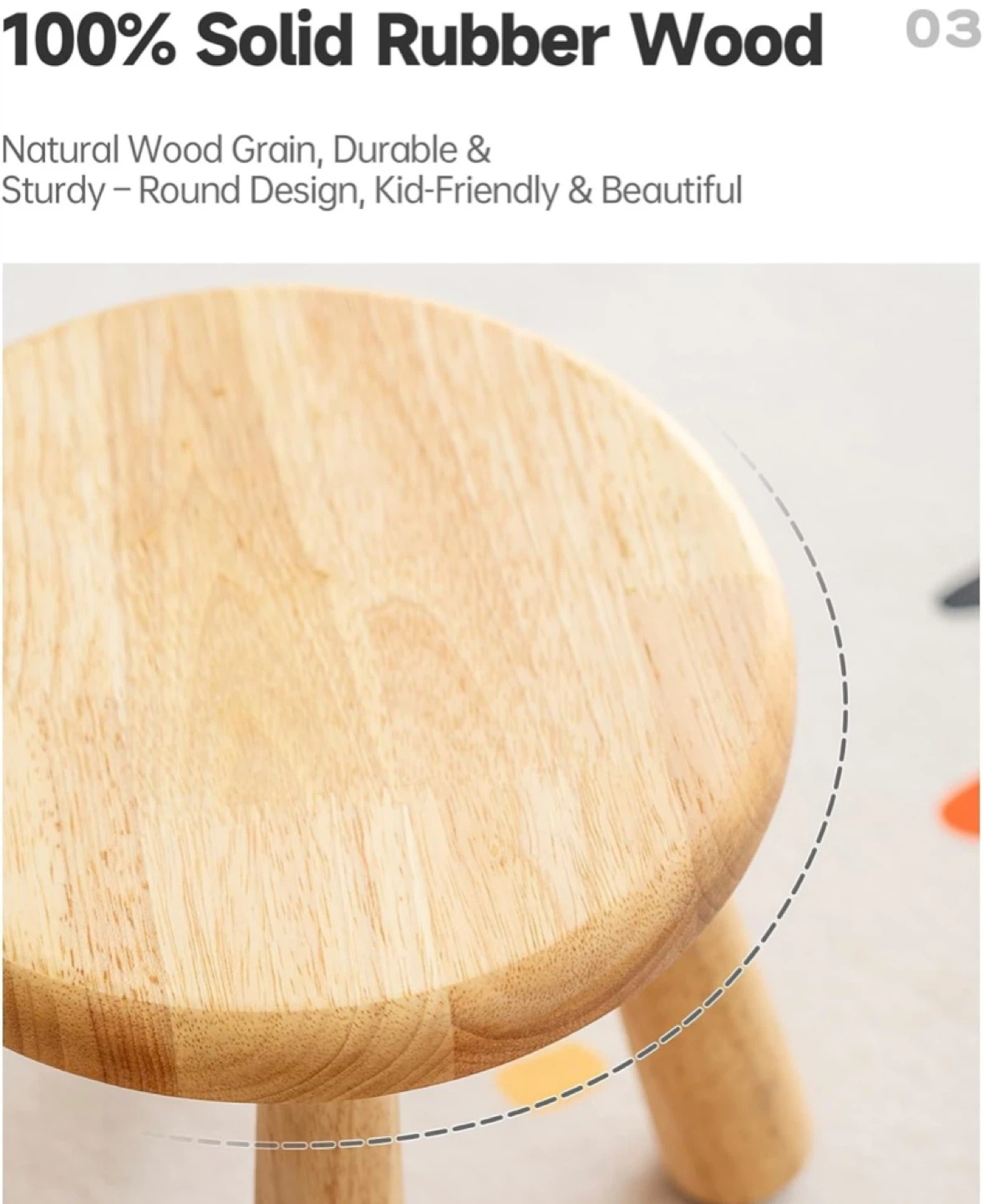 New Solid Rubber Wood Step Stool Plant Stand - photo 3