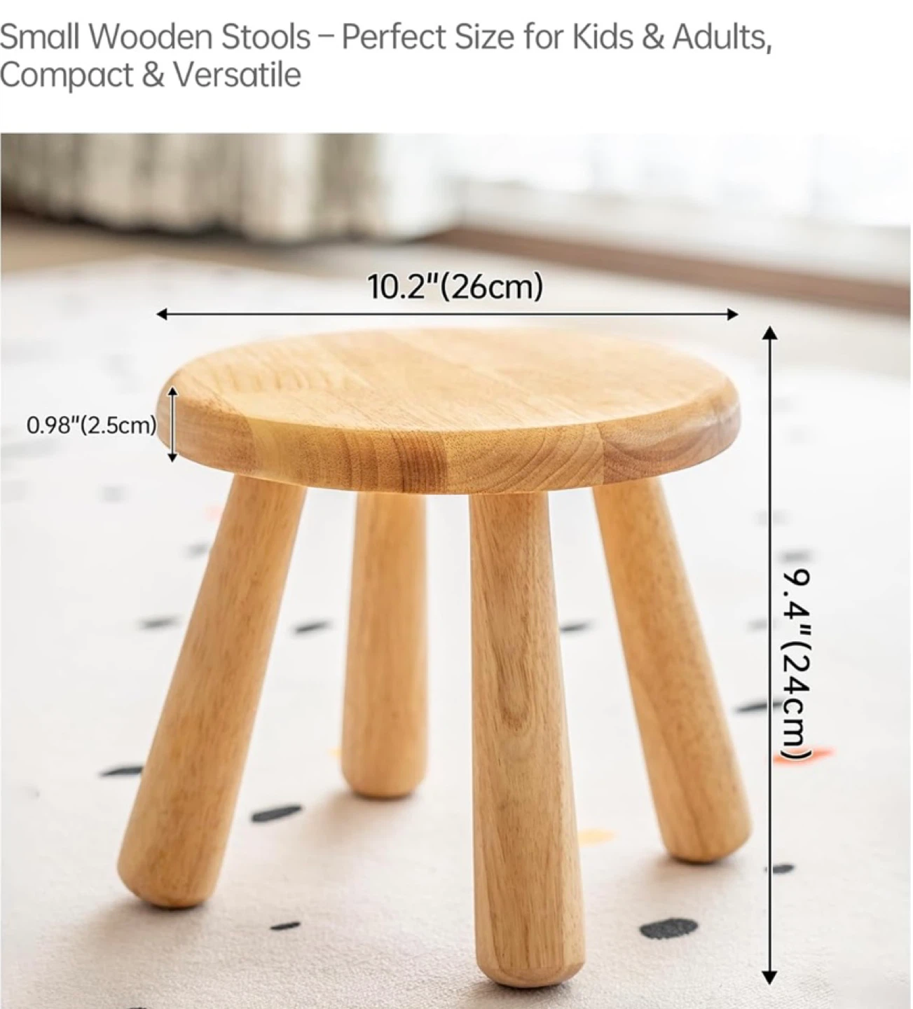 New Solid Rubber Wood Step Stool Plant Stand - photo 2