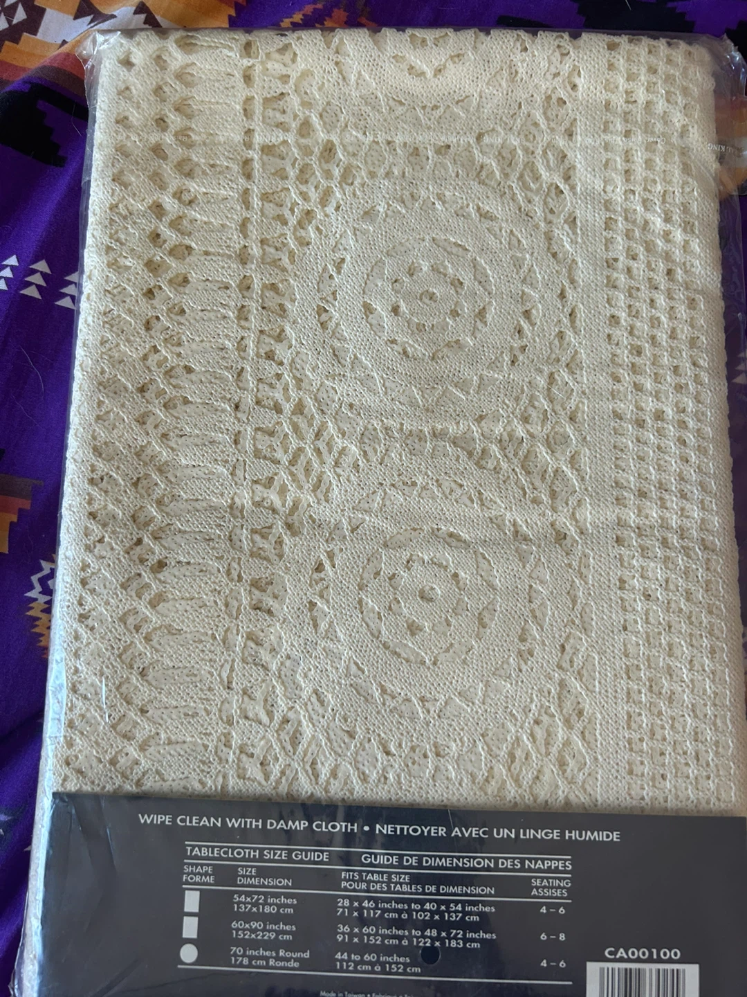 Home Styles Collection Vinyl Crochet Tablecloth 60" x 90" - photo 2