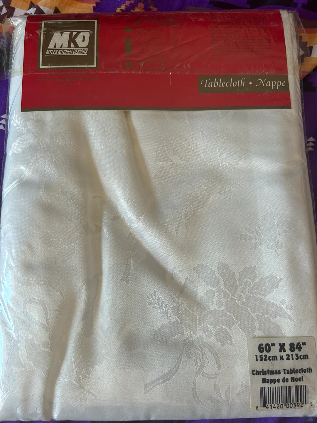 Myles Kitchen Designs Christmas Tablecloth 60" x 84"