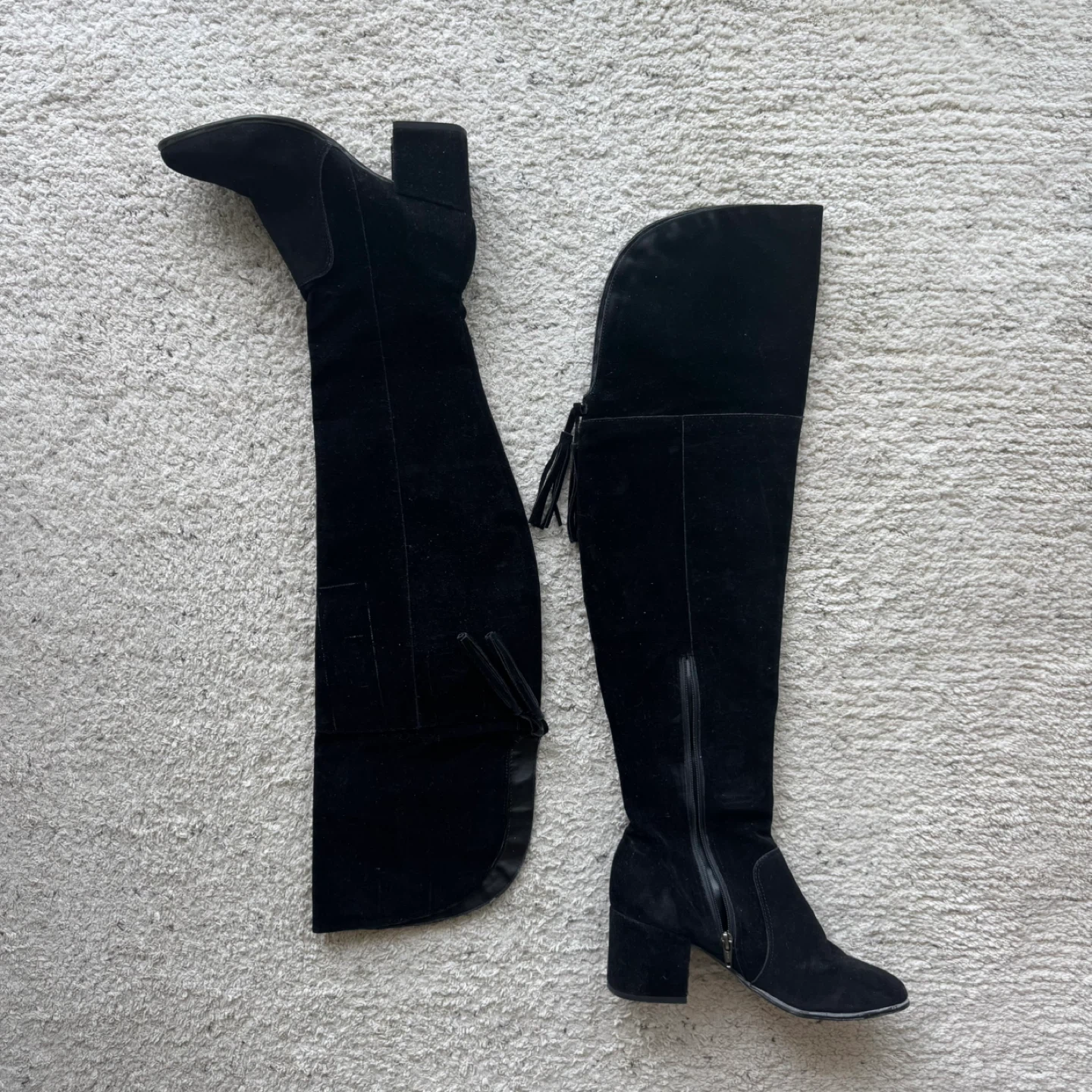 Over the knee black boots - photo 2
