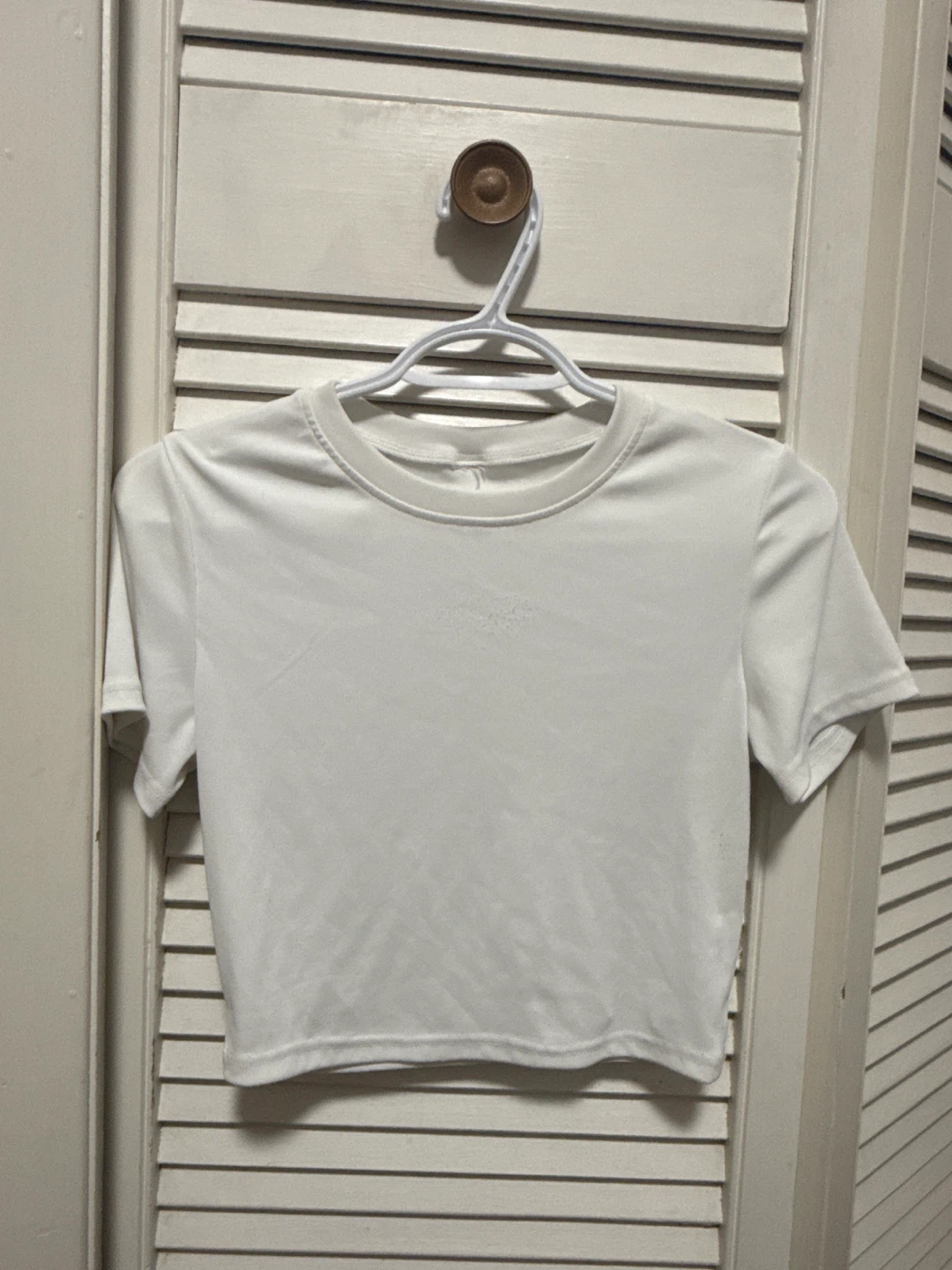 White Cropped T-Shirt