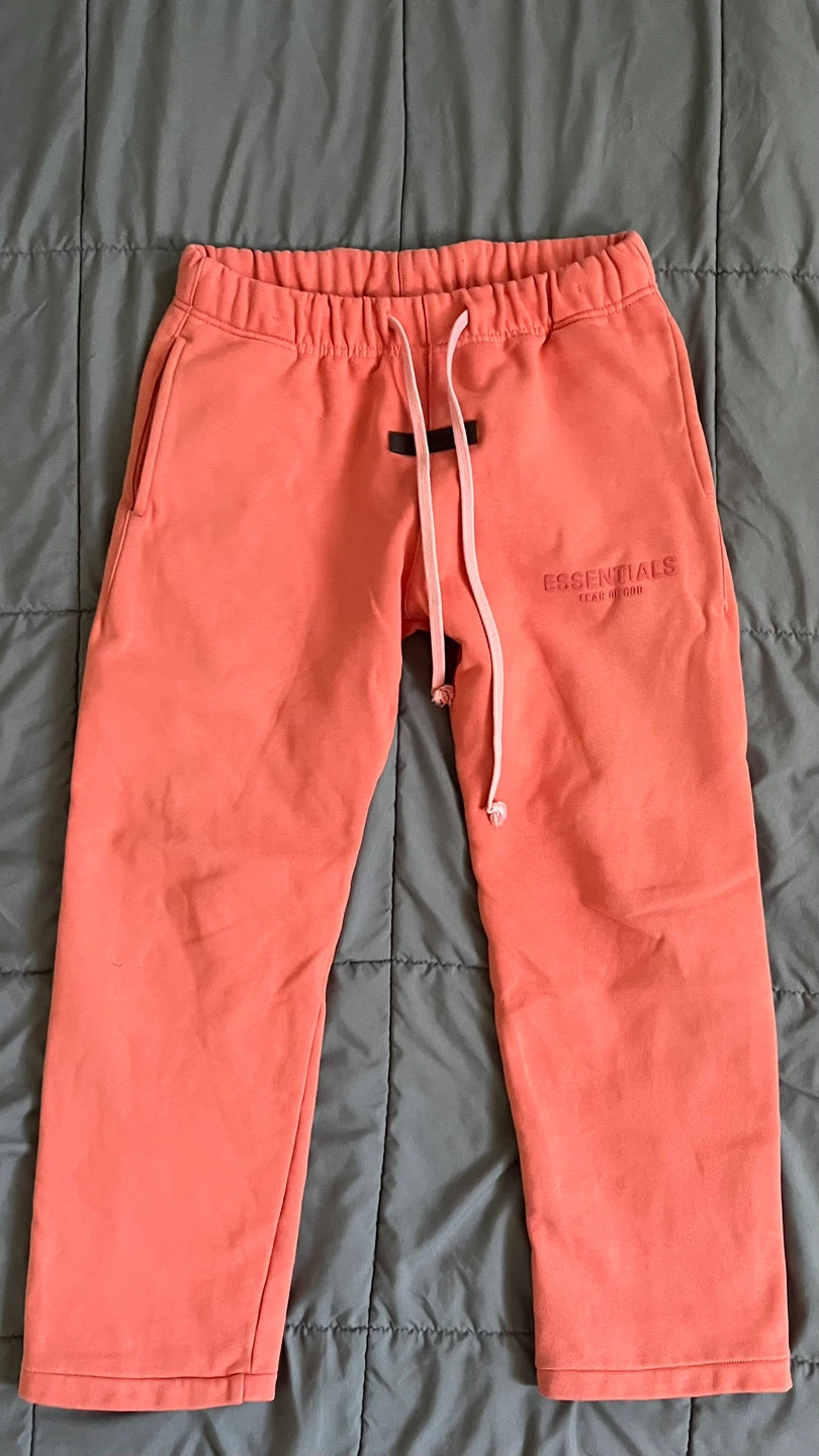 ESSENTIALS Fear of God Sweatpants Size S Coral