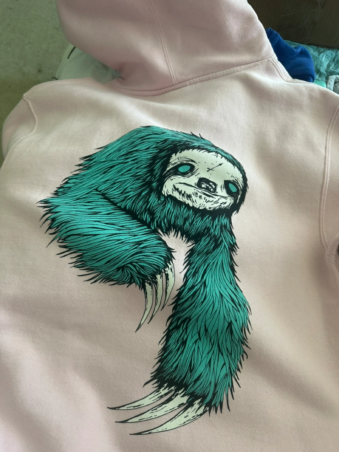 Pink Sloth Graphic Hoodie - photo 4