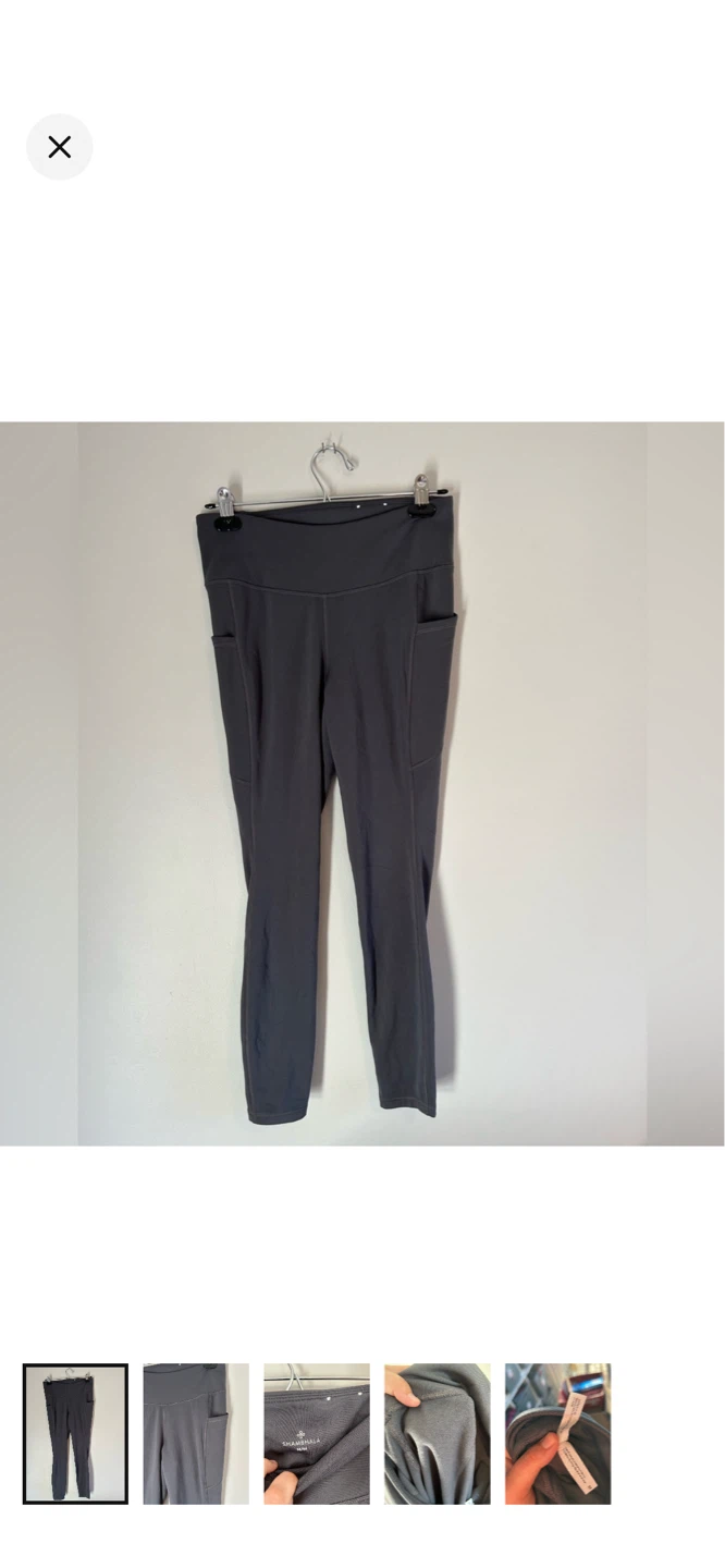 Shambhala M/M Grey Pocket Leggings