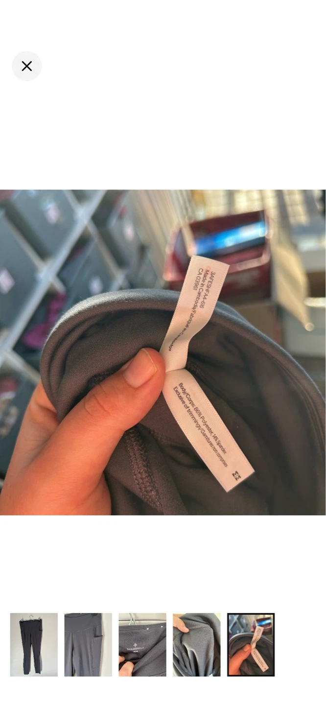 Shambhala M/M Grey Pocket Leggings - photo 5