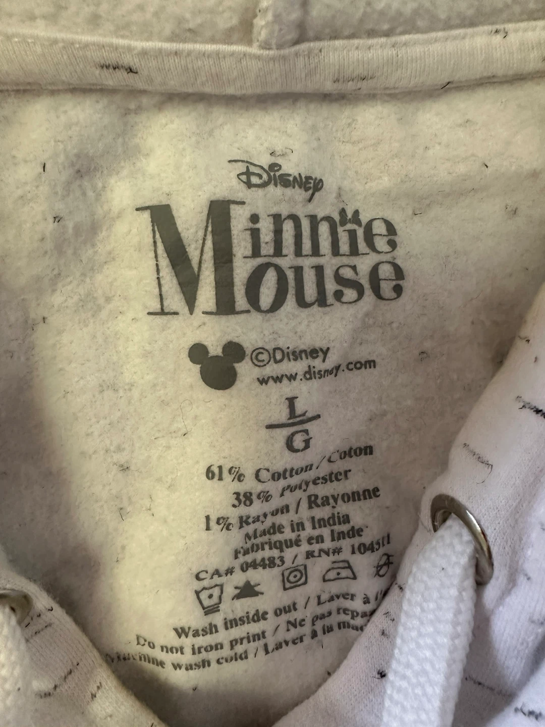Disney Minnie Mouse Hoodie Size L - photo 2