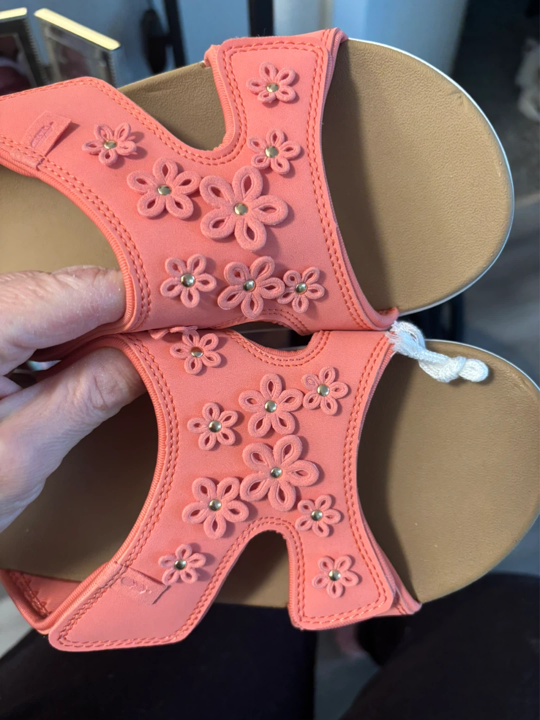 FitFlop Coral Flower Sandals. Velcro women’s size 9 - photo 2