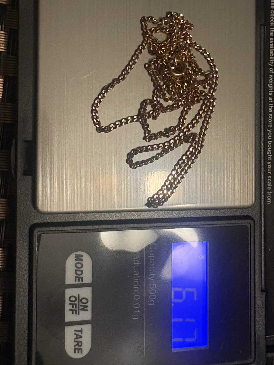 14K gold stamped 583 Gold Chain Necklace