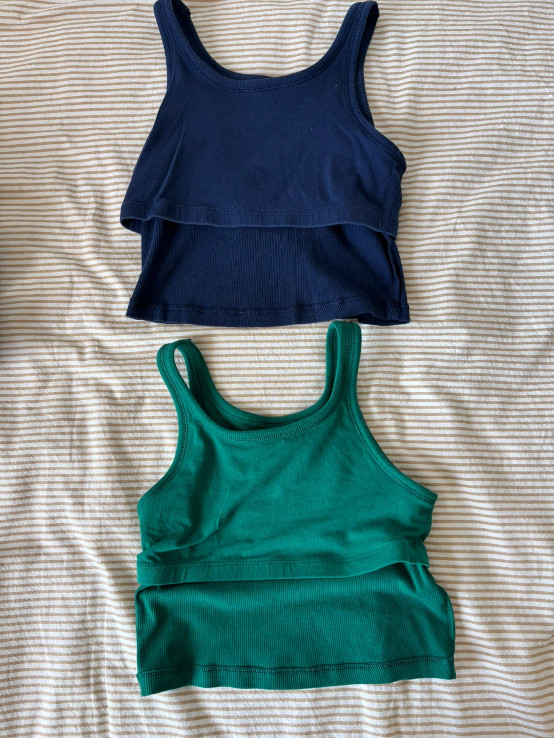 Victoria's Secret PINK Ribbed Tank Tops - XS - Navy & Teal - photo 3