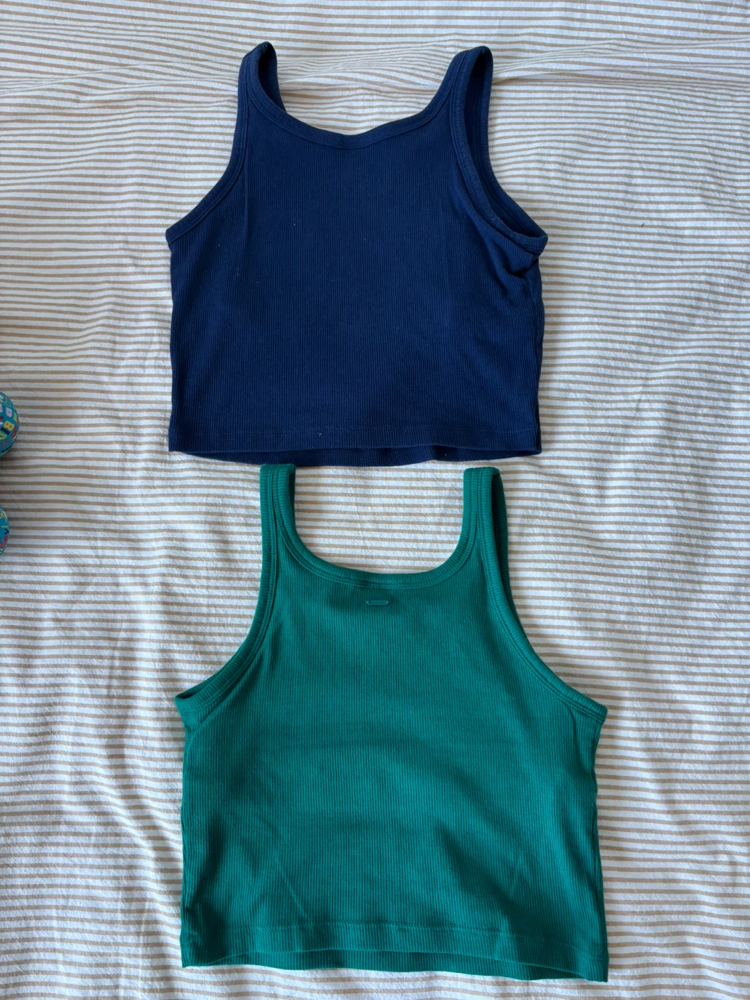 Victoria's Secret PINK Ribbed Tank Tops - XS - Navy & Teal - photo 2