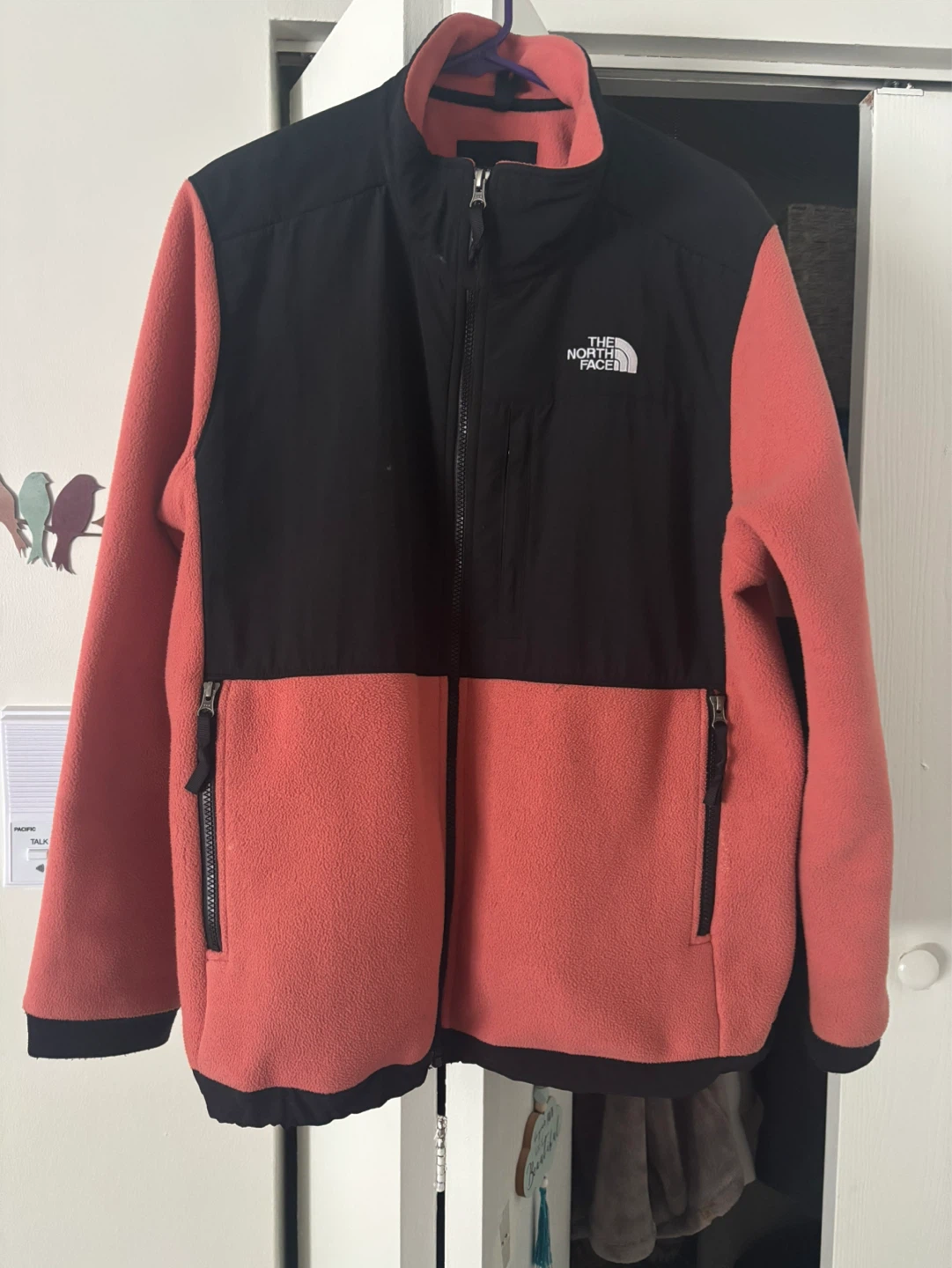 The North Face Fleece jacket XXL Coral/Black