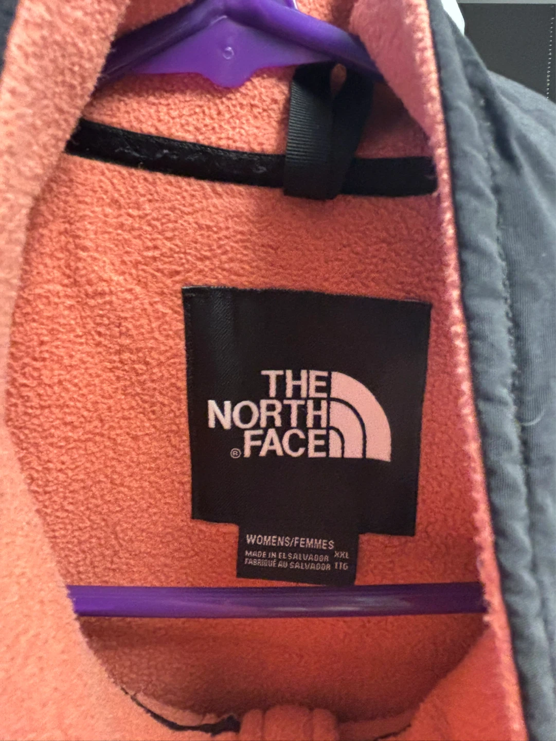 The North Face Fleece jacket XXL Coral/Black - photo 4