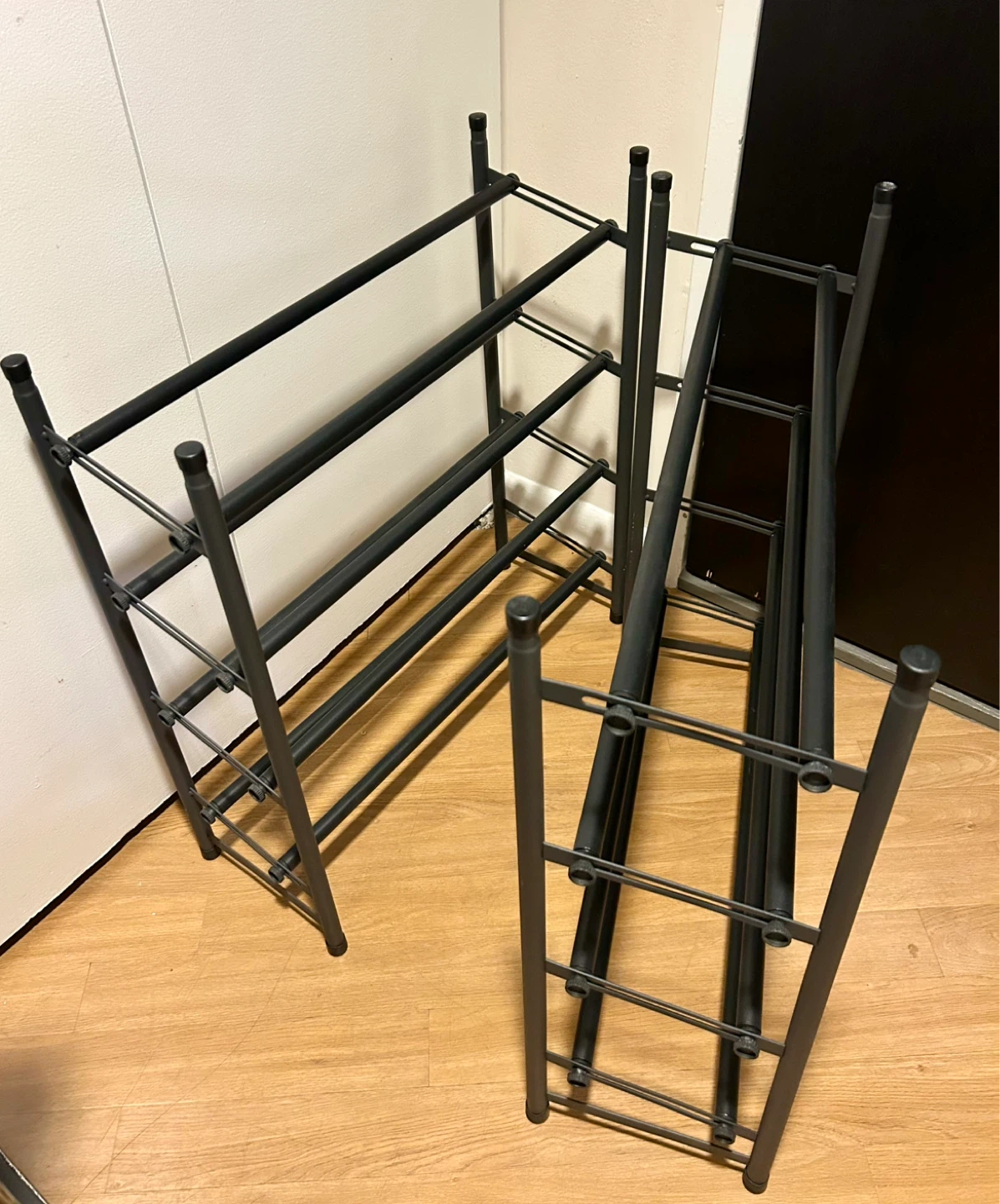 TWO Adjustable Shoe Racks