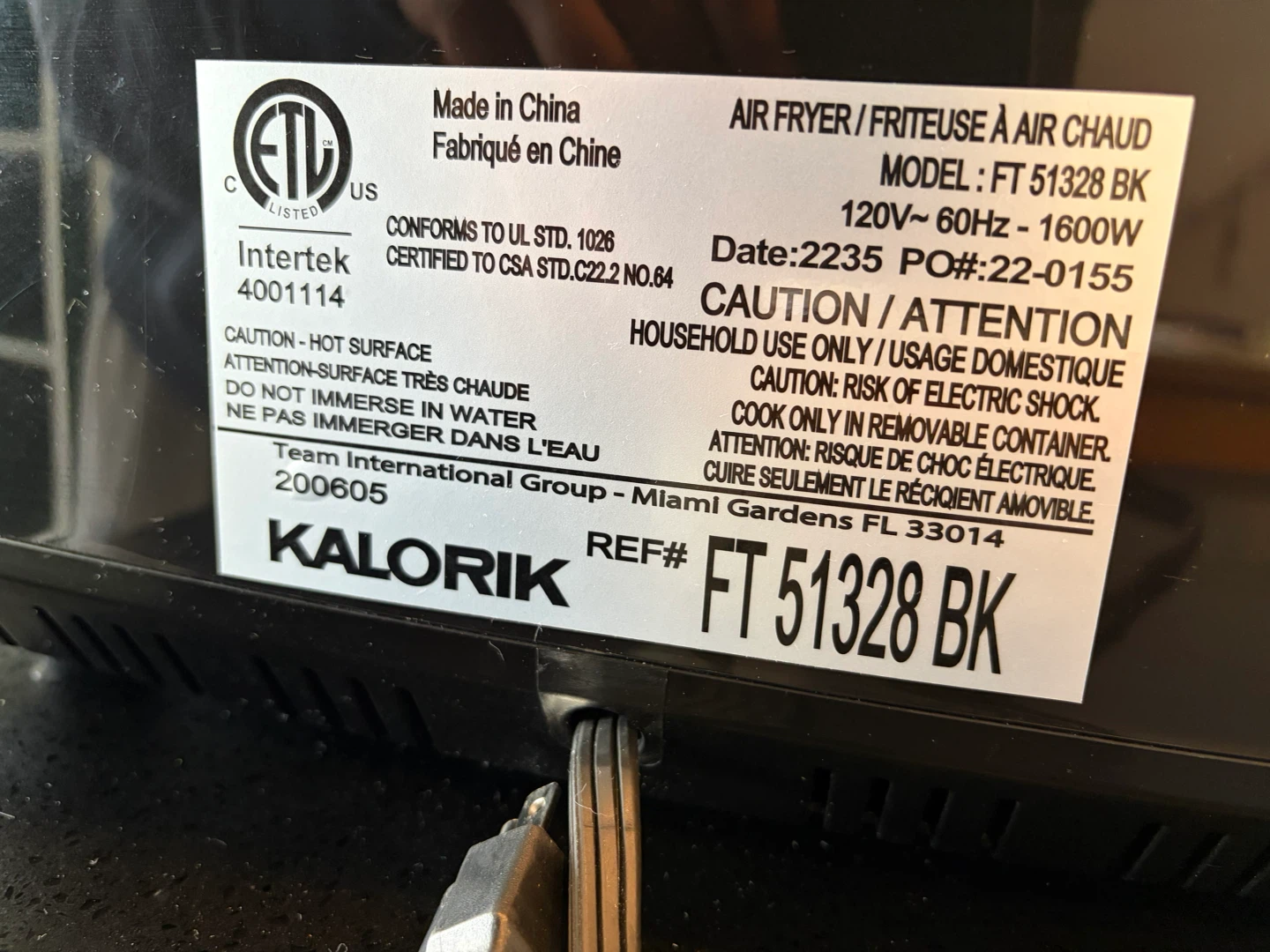 KALORIK digital air fryer 10 Quart dual basket - photo 3