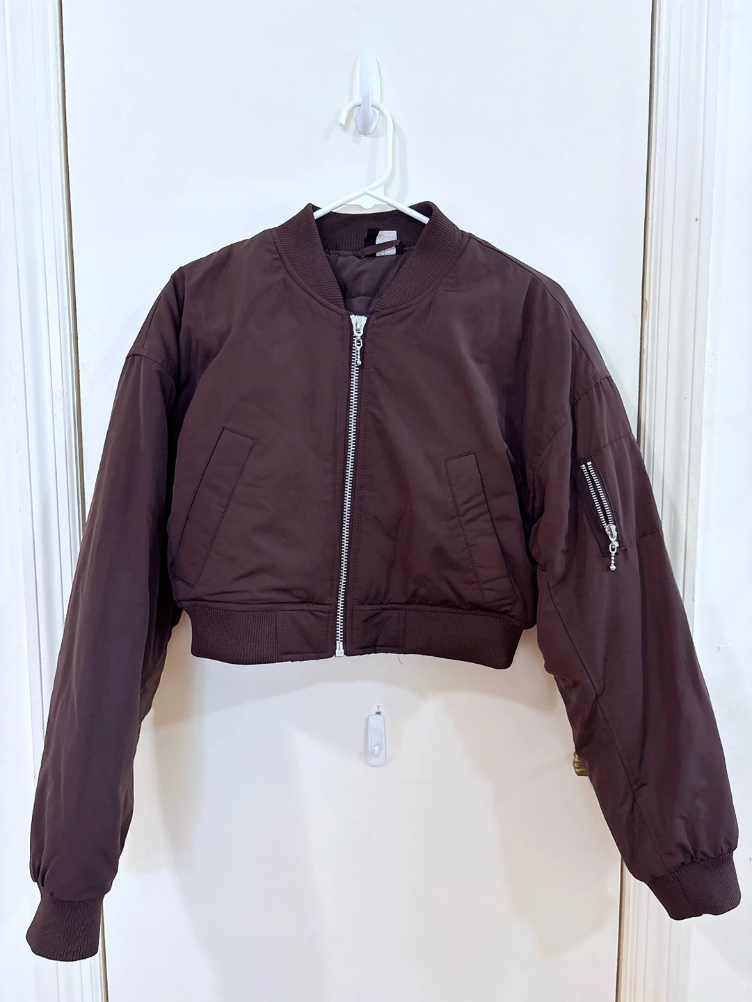 Cropped Bomber Jacket