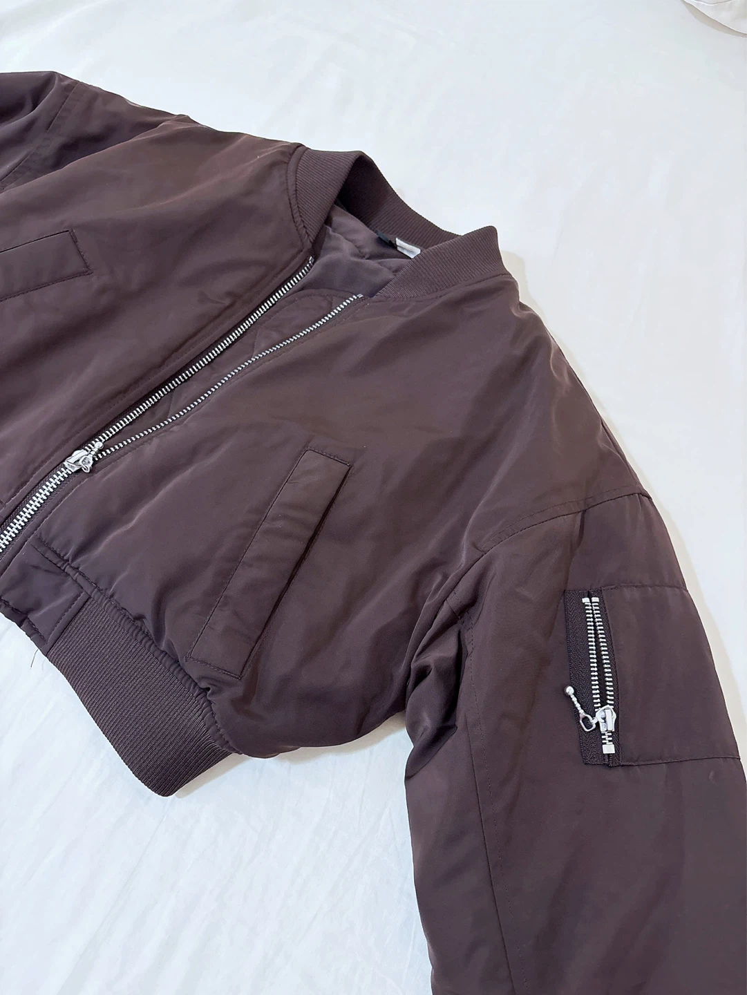 Cropped Bomber Jacket - photo 3