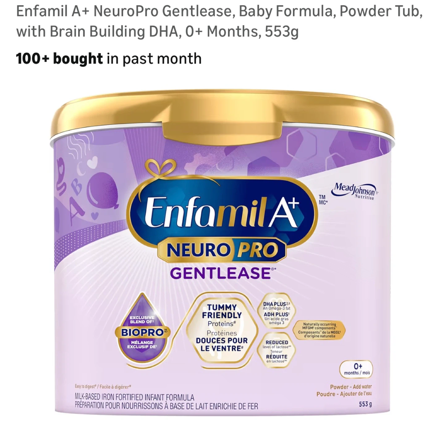 Enfamil A+ NeuroPro Gentlease Baby Formula 553g