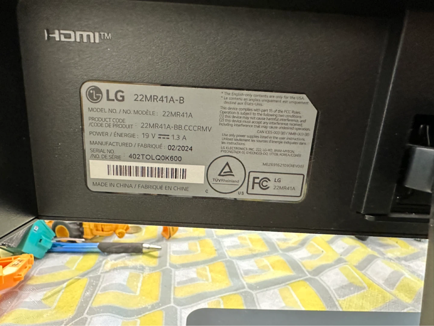 LG 22 22MR41A-B Monitor - photo 2