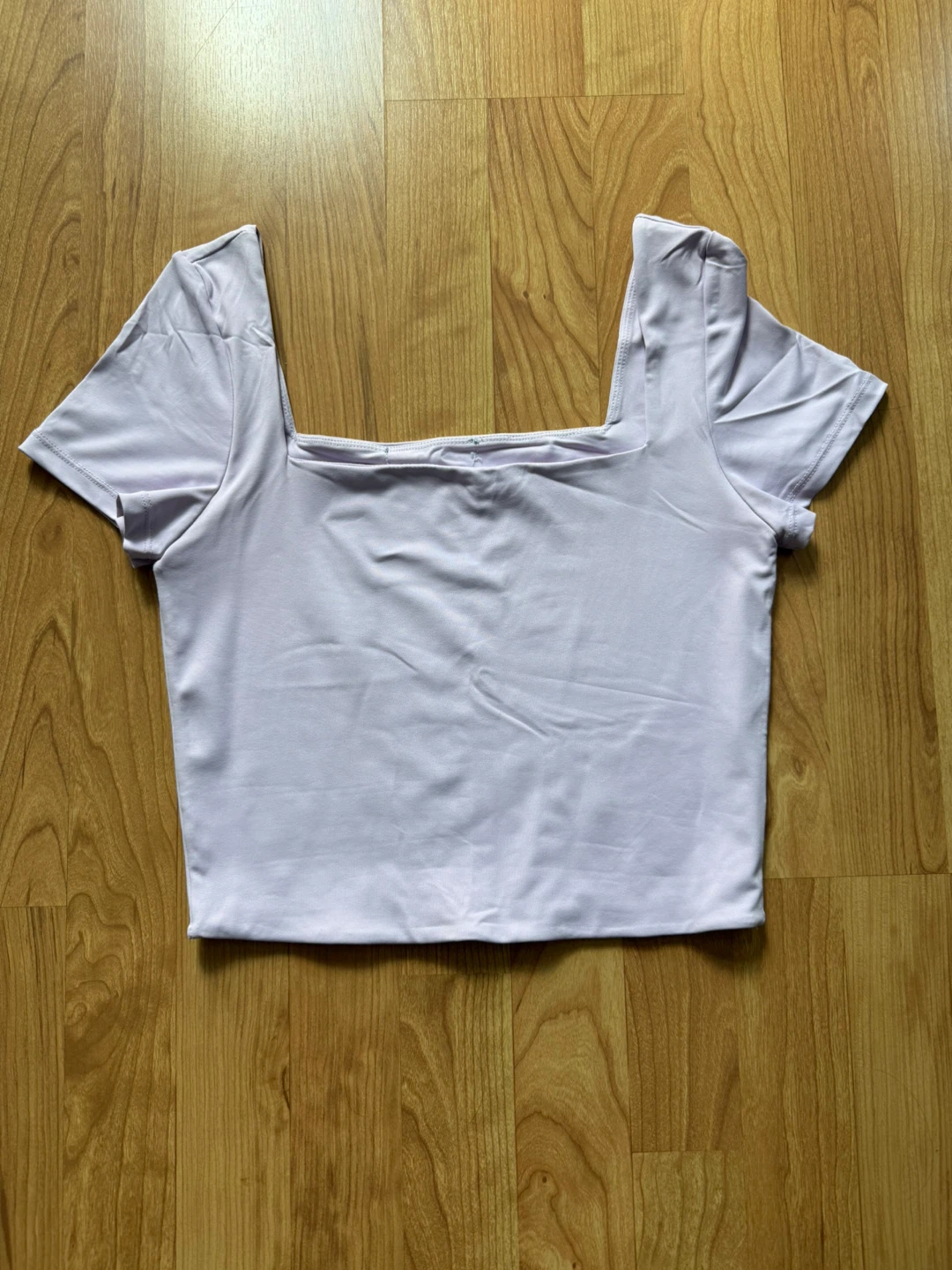 Light Purple Square Neck Crop Top - photo 2