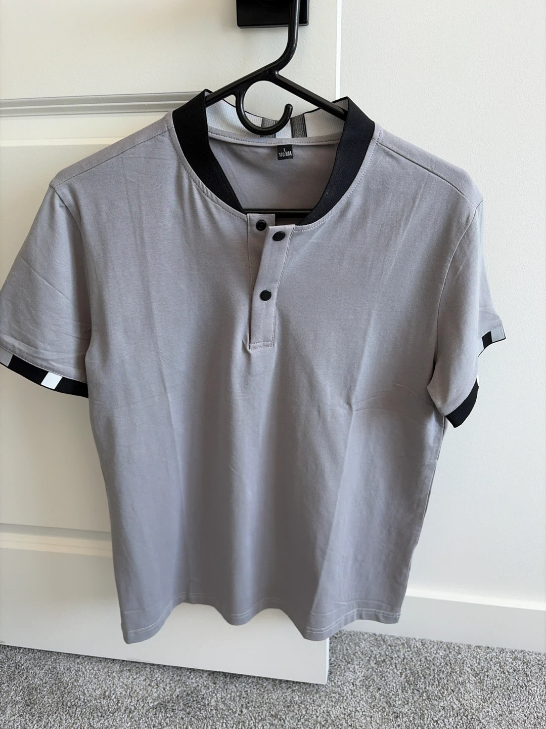 Men's Short Sleeve Polo Shirts - Black, White, Grey - photo 2