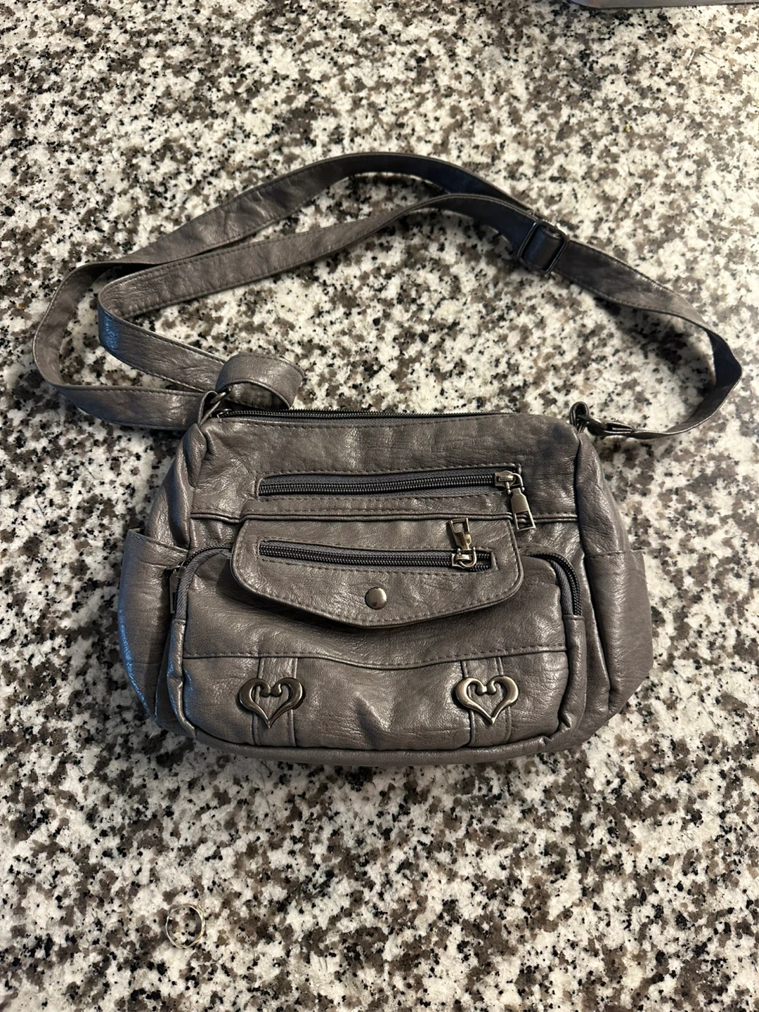 Grey vintage purse
