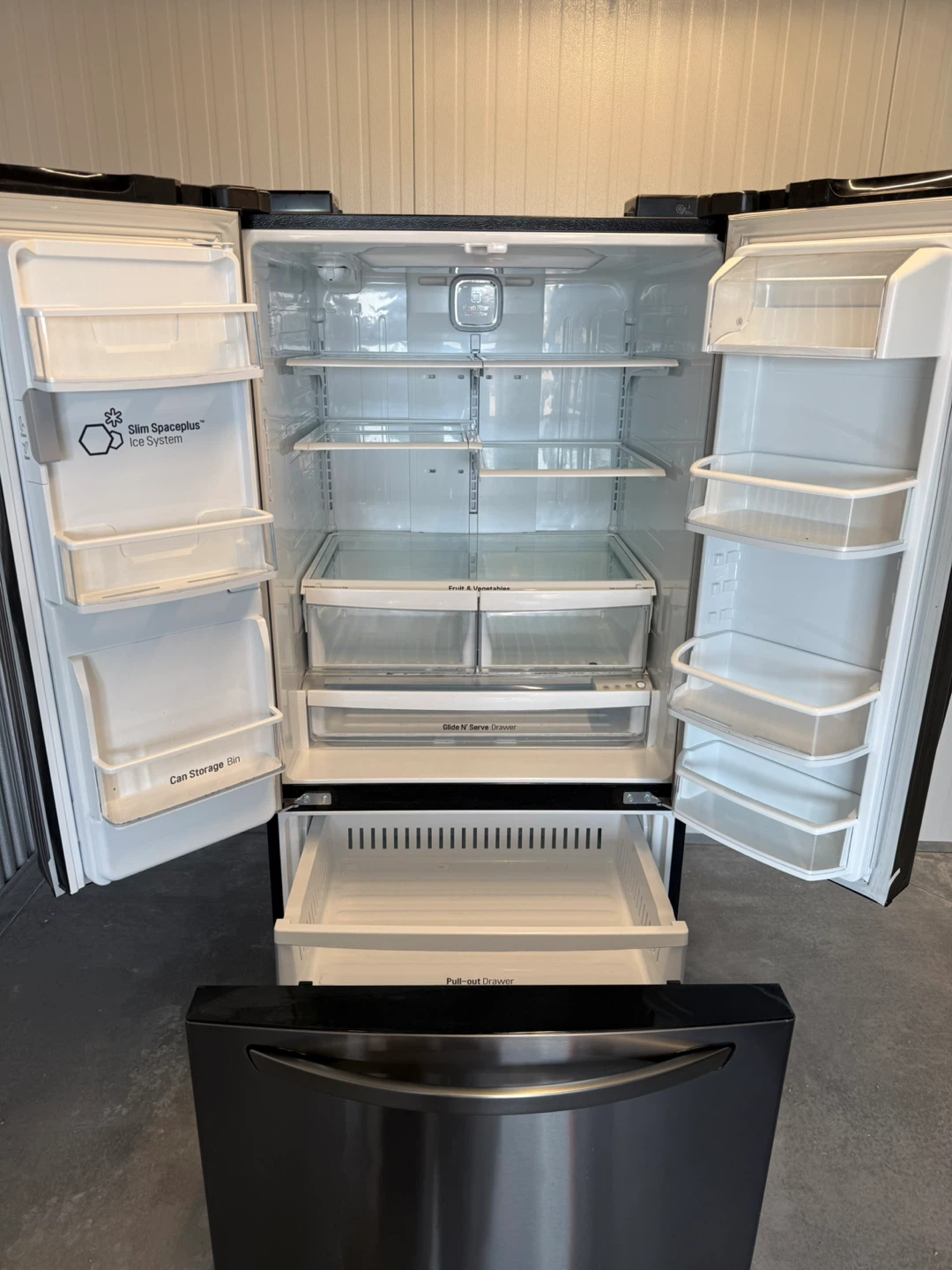 LG Black Stainless Steel Fridge/Freezer - photo 2