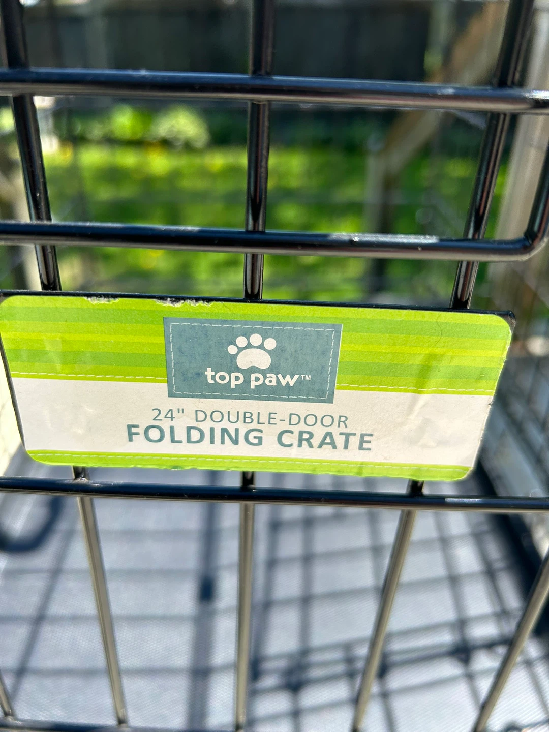 Top Paw 24" Double-Door Folding Dog Crate