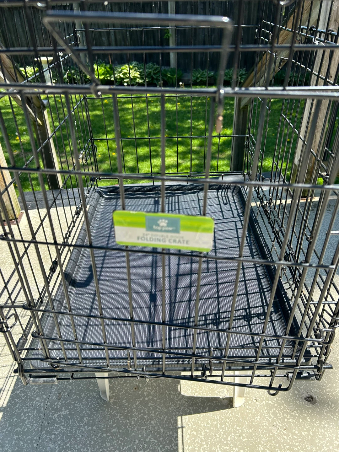 Top Paw 24" Double-Door Folding Dog Crate - photo 4