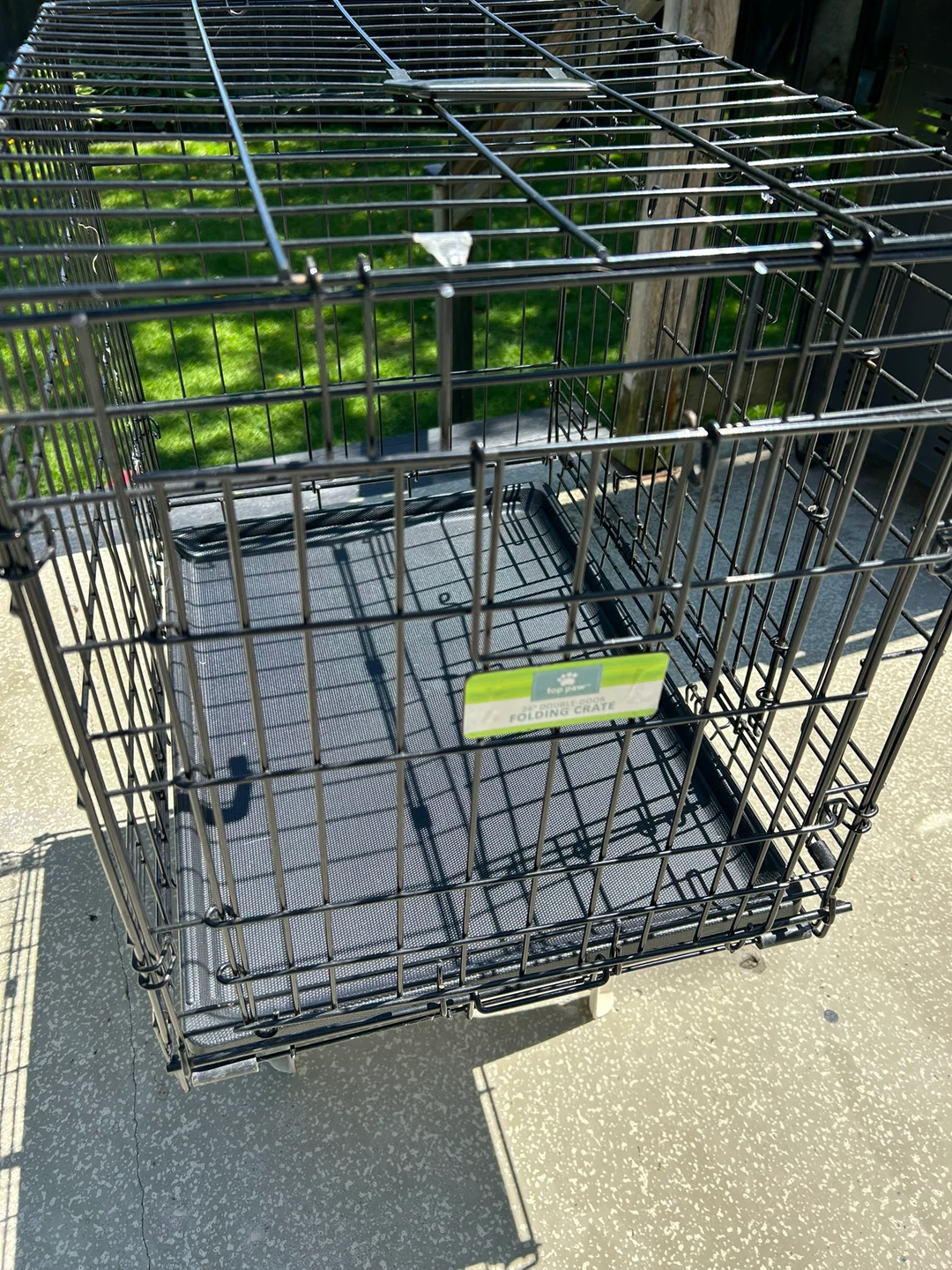 Top Paw 24" Double-Door Folding Dog Crate - photo 2