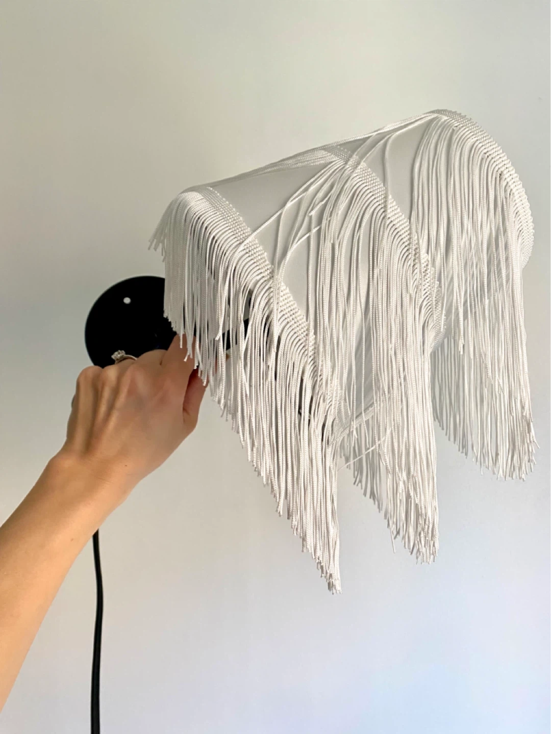 CB2 Vintage Fringe Silk Sconces - photo 3