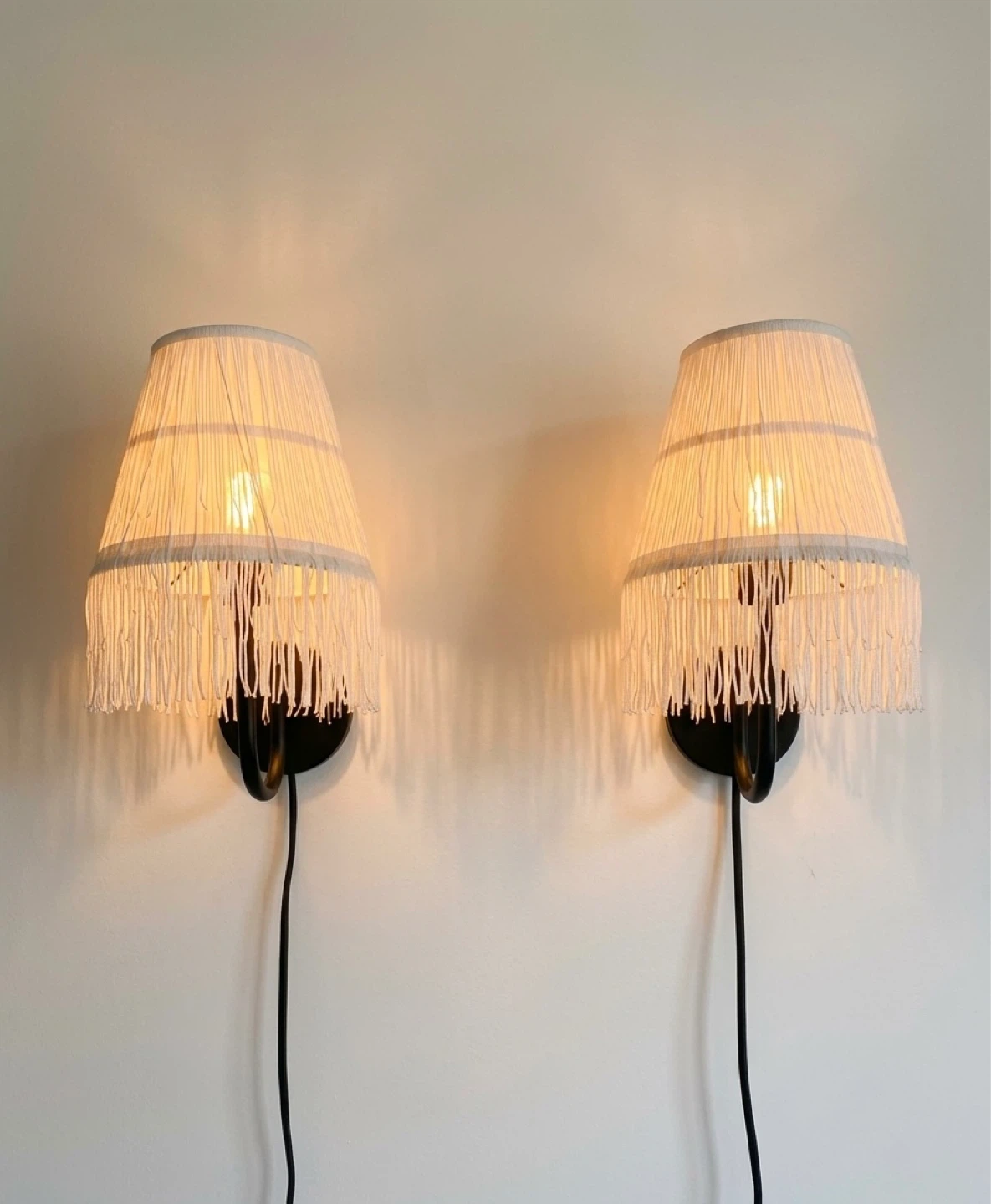 CB2 Vintage Fringe Silk Sconces - photo 2