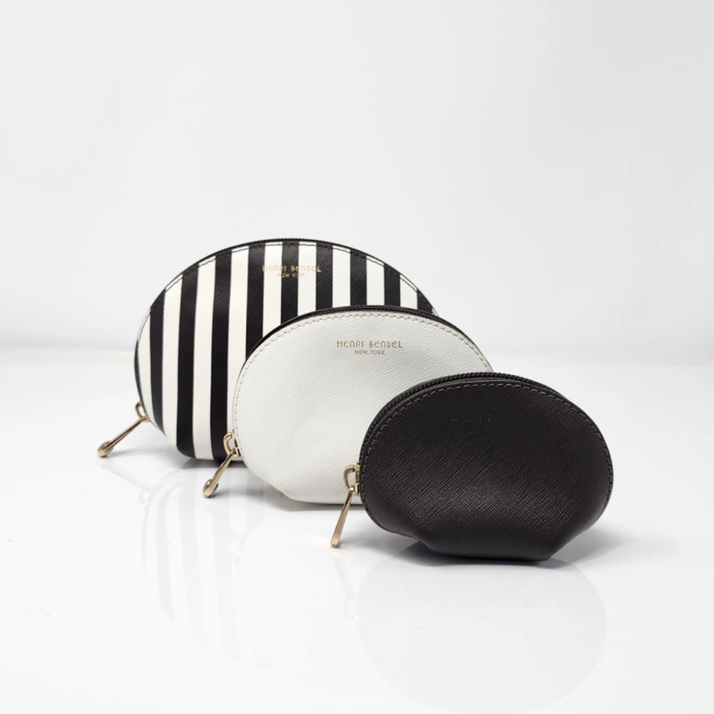 Henri Bendel West 57th Cosmetic Bag TRIO