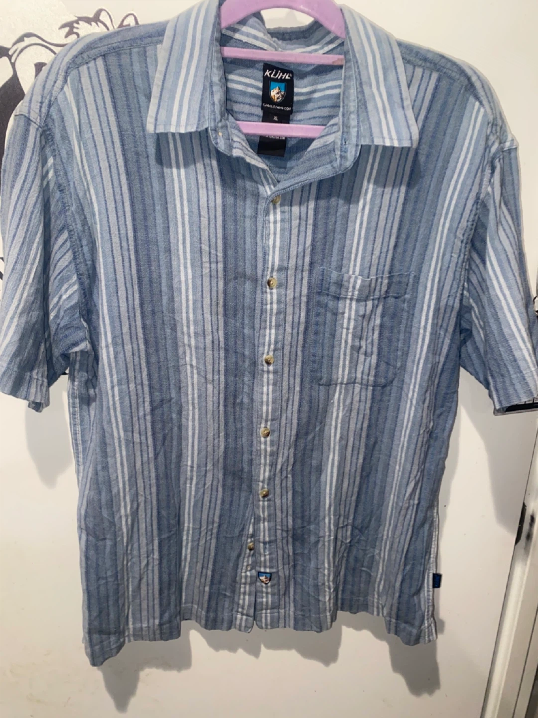 KUHL Men's Striped Button-Up Shirt XL