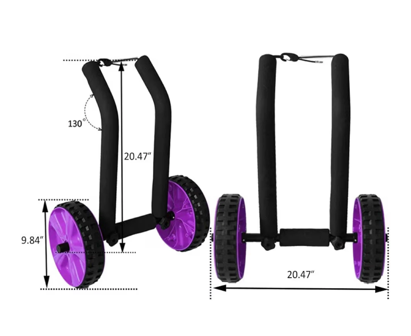ASMSW Stand Up Paddle Board SUP Surfboard Carrier Cart Trolley - photo 4