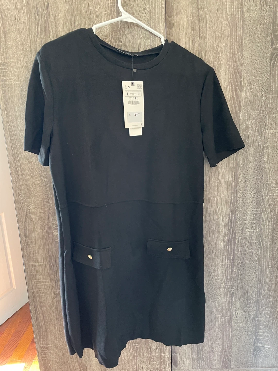 ZARA Black Dress - Size L