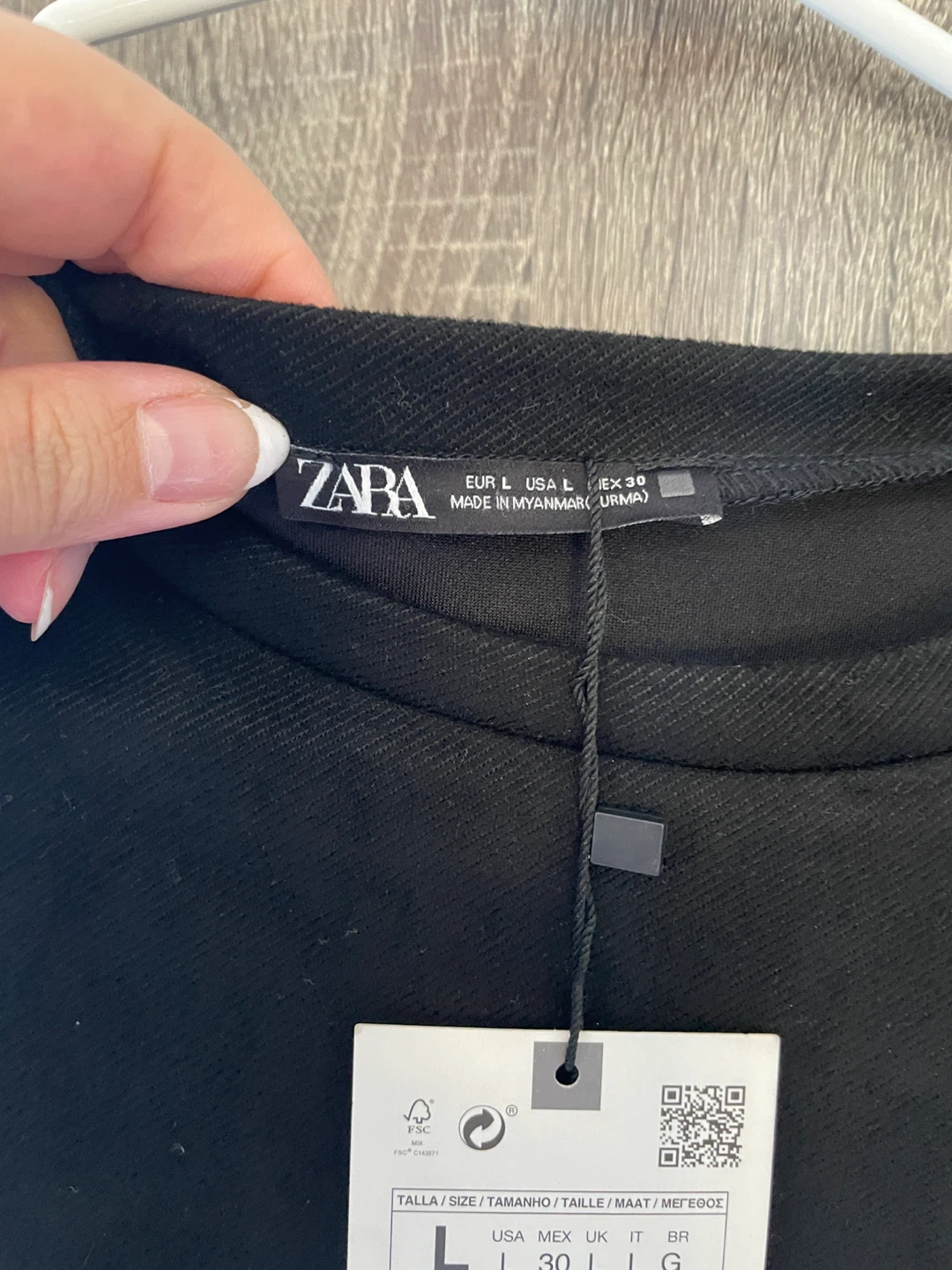 ZARA Black Dress - Size L - photo 3