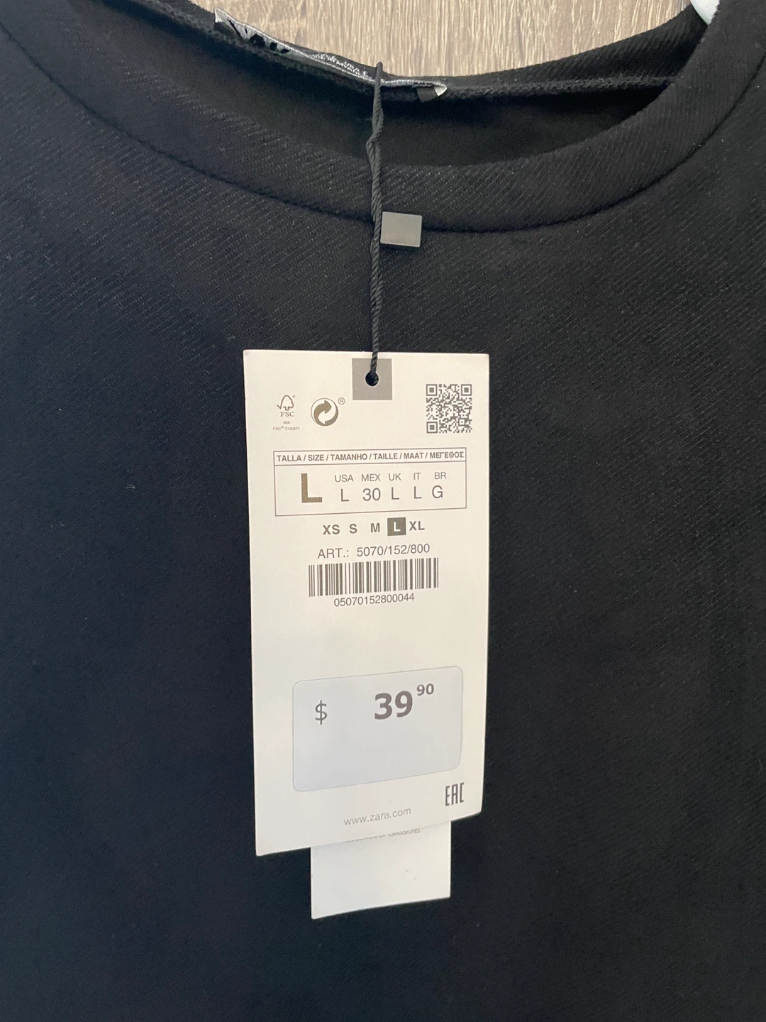 ZARA Black Dress - Size L - photo 4