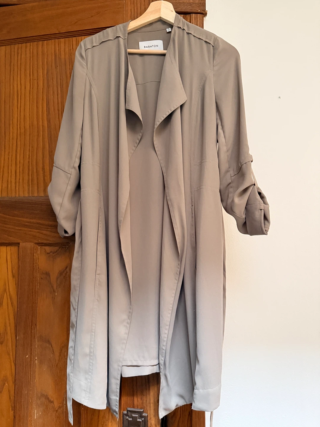 Babaton Aritzia Grey Lightweight Trench Coat - XS