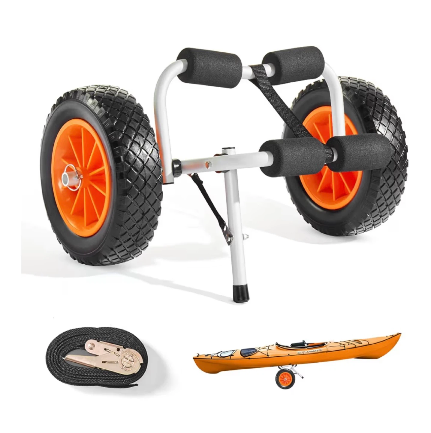 VEVOR Heavy Duty Kayak Cart Trolley 250lbs - photo 2