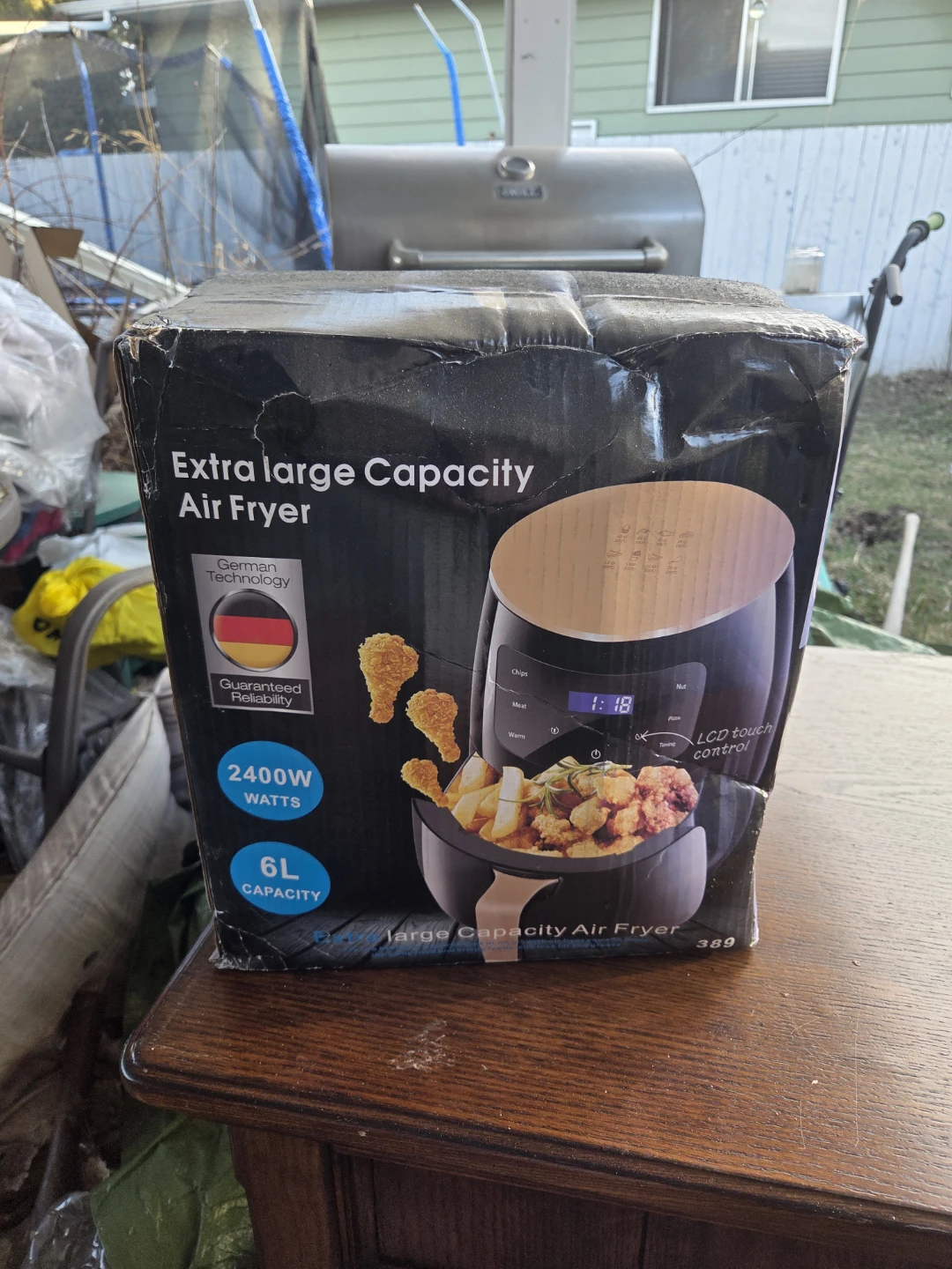 Extra Large Capacity Air Fryer - 6L, 2400W