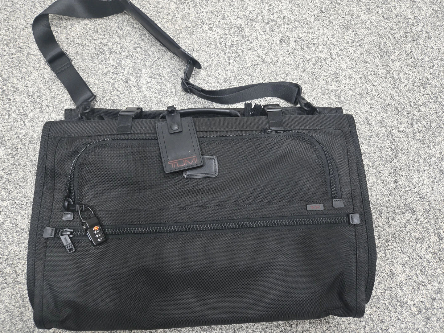 Tumi Black Ballistic Nylon Garment Bag