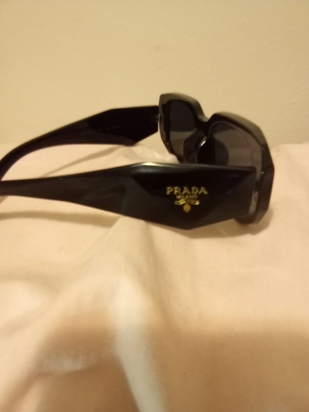 Prada Black Rectangular Sunglasses