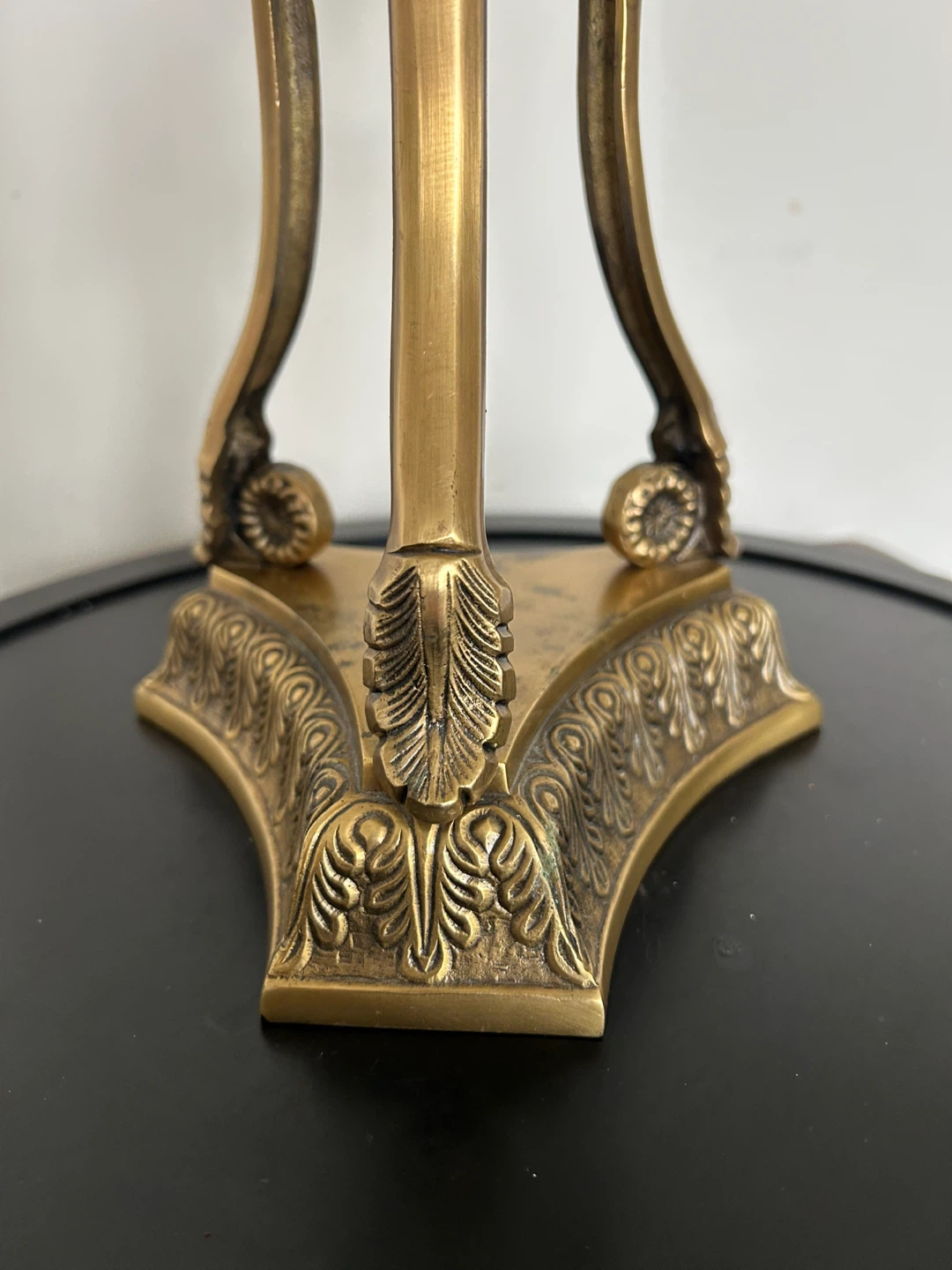 Vintage Neoclassical Brass  Candlestick Holder – 12,5” - photo 3