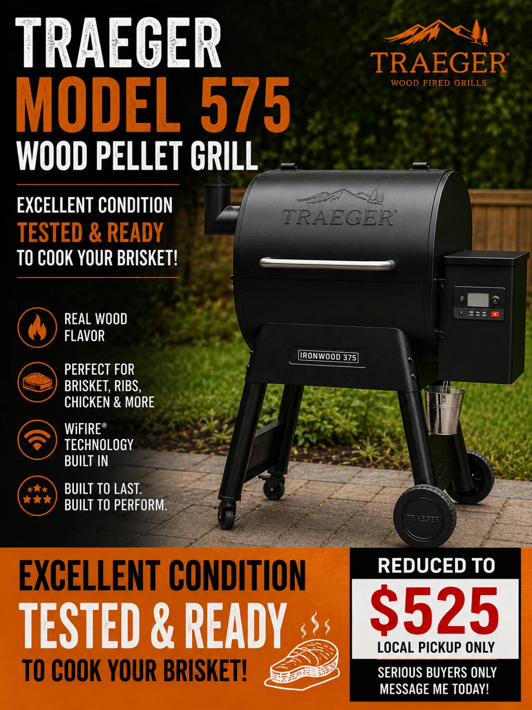 Traeger Model 575 Wood Pellet Grill