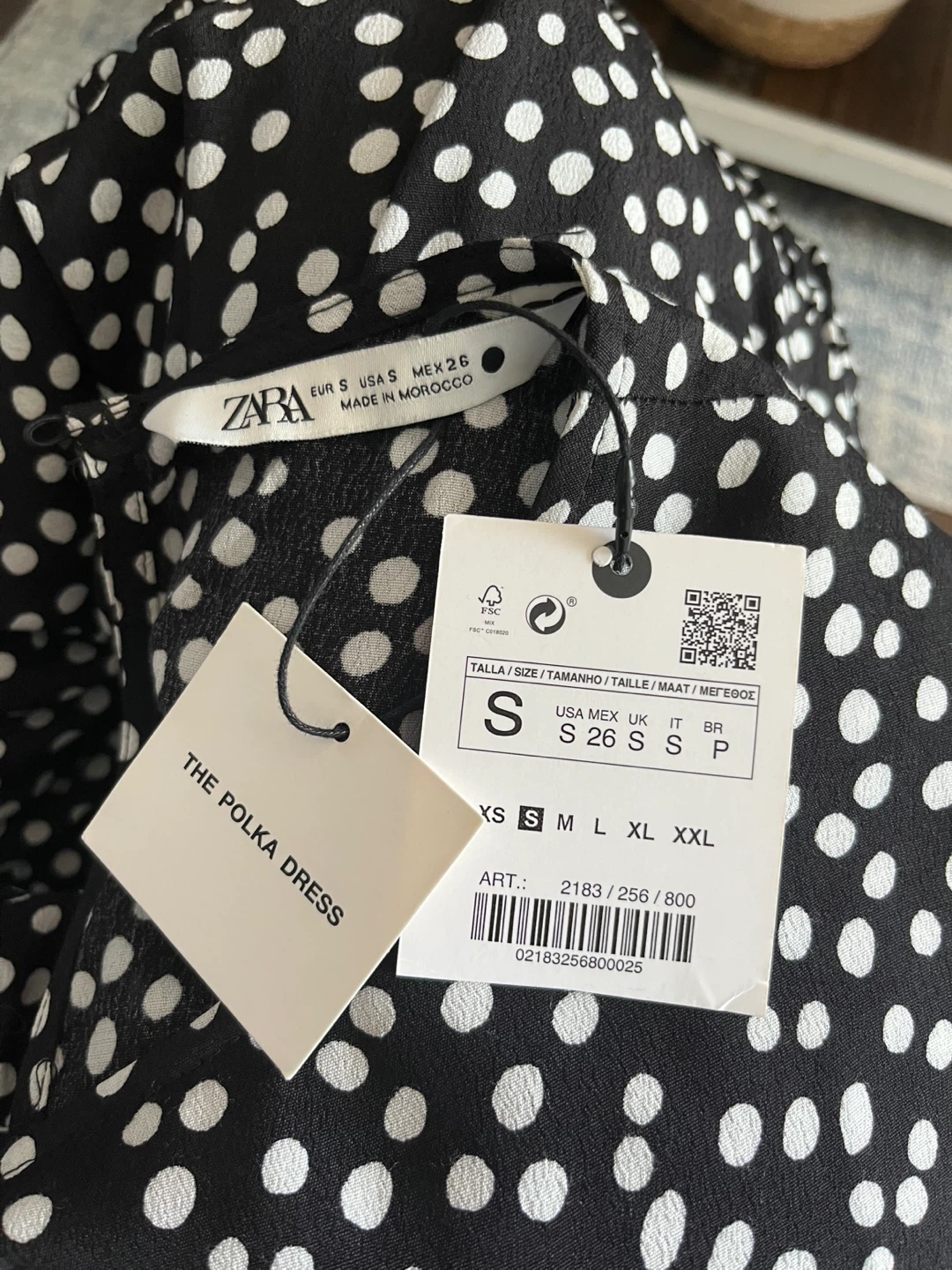 Zara Polka Dot Midi Dress Size S - photo 3