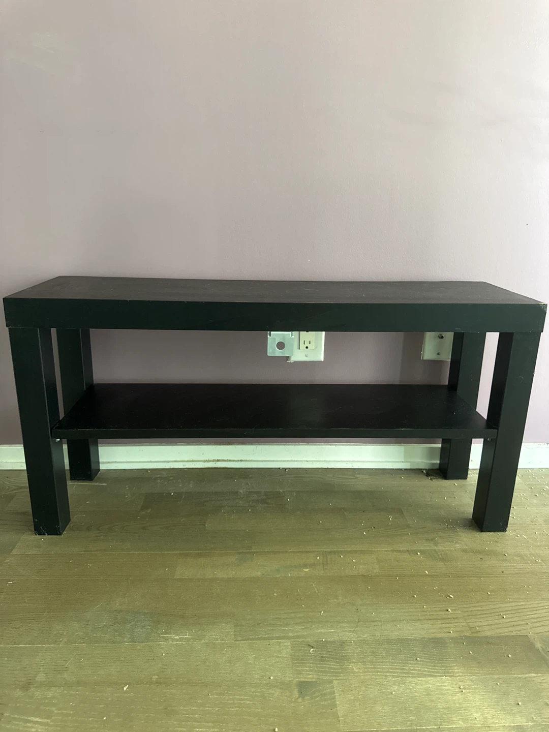 IKEA Black TV Stand with Shelf- need gone ASAP - photo 3