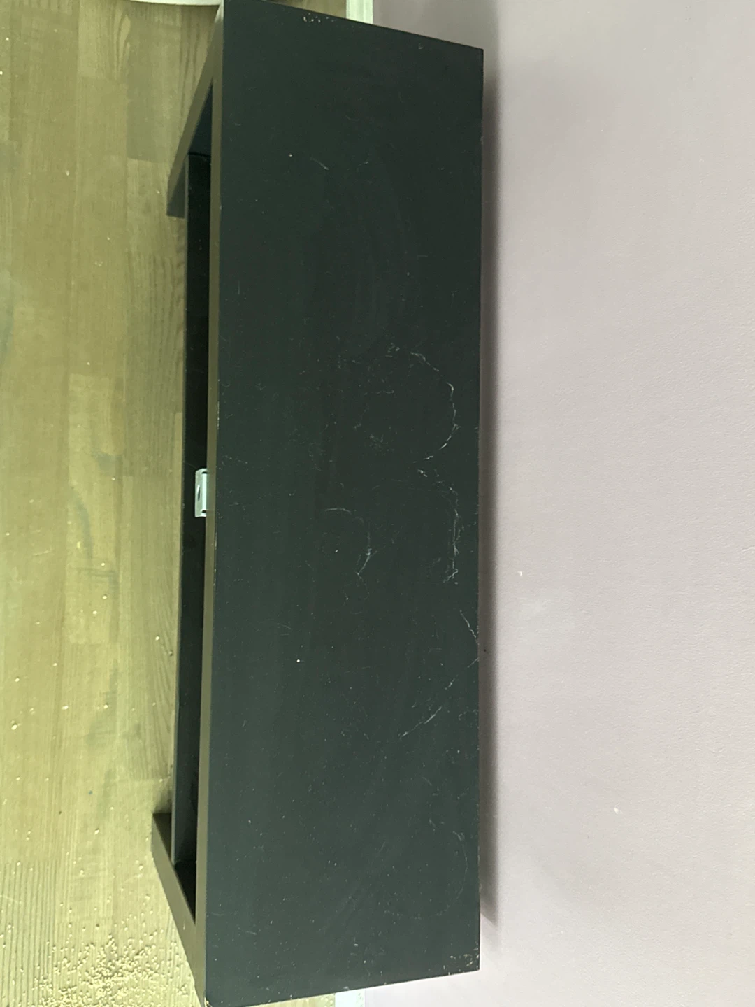 IKEA Black TV Stand with Shelf- need gone ASAP - photo 2